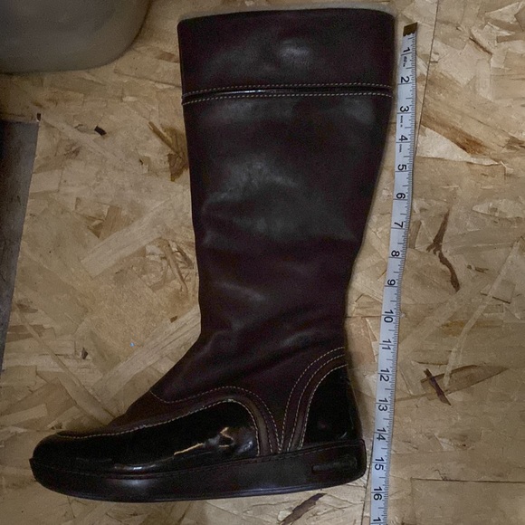 COLE HAAN brown waterproof leather tall boot 8.5 - Picture 6 of 6